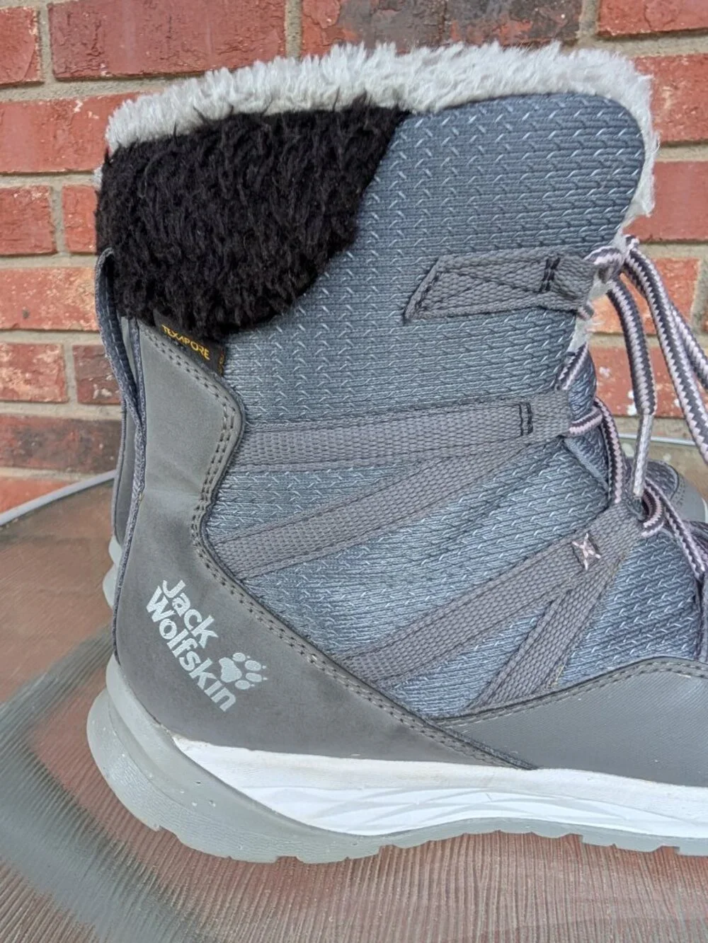 Kids Boys Girls Jack Wolfskin Snow Boots Grey Size 5